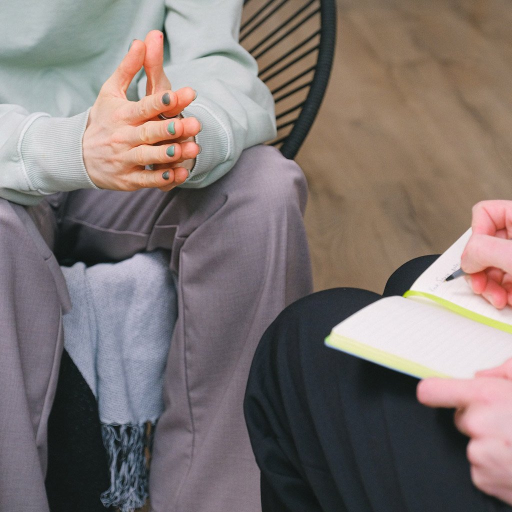 Individual therapy session with a client